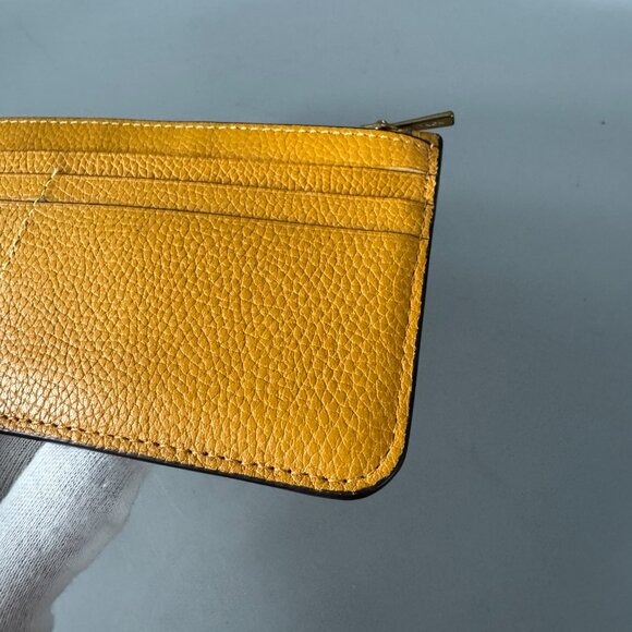 Coach Mustard Leather Long Card Holder/Wallet - Picture 13 of 14